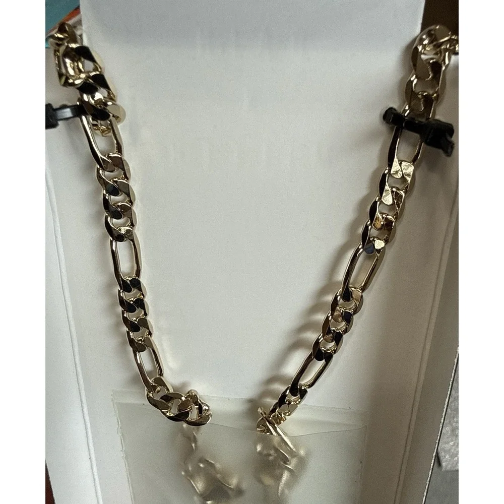 Bain x Miller Men's Brass Figaro Chain Necklace – 22